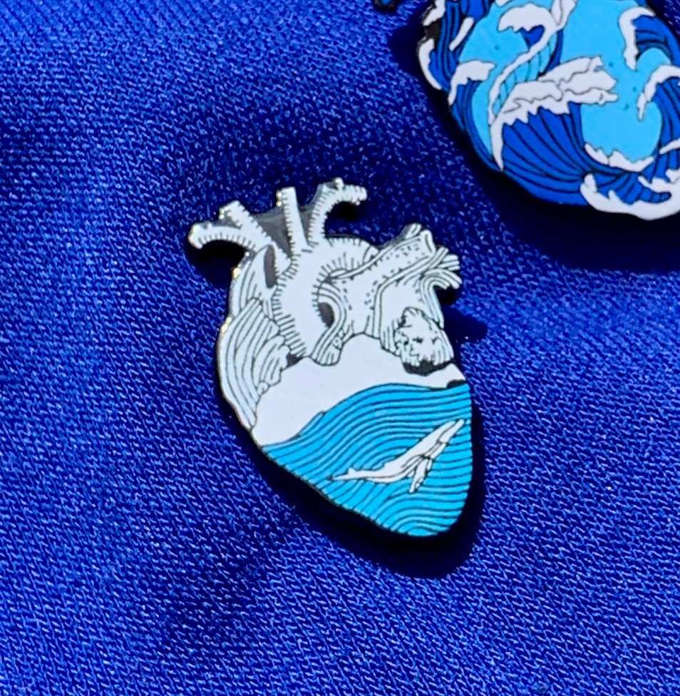 Ocean Heart Pin Collection
